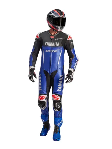 Alpinestars YAMAHA GP-R7 perforierte 1-Teiler Motorrad Lederkombi