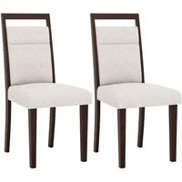 Costway Esszimmerstühle 2er Set - Modern Beige - Bequeme, gepolsterte Küchenstühle mit ergonomischer Rückenlehne für optimalen Sitzkomfort. Ideal für Küche, Esszimmer oder Café, bringen sie modernen Charme in Ihr Zuhause.