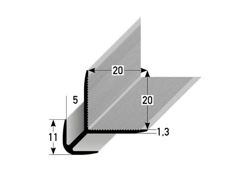 PROVISTON Eckprofil PROVISTON Eckschutzprofil Aussen 24.7 x 24.7 x 2700 mm Aluminium Ausse