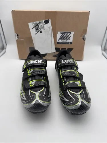 LUCK Master Fahrradschuhe Herren Schwarz Gr. 42 Rennrad MTB Schuhe Neu