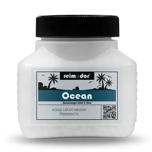Lufterfrischer für Staubsauger Reimador Ocean 75 g Duftgranulat, hält ca. 4 Wochen an, sehr ergiebig