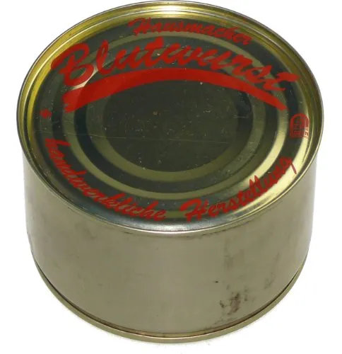 Schwarzwald Metzgerei: Dosenwurst Blutwurst Schwarzwurst Flöz (400g)