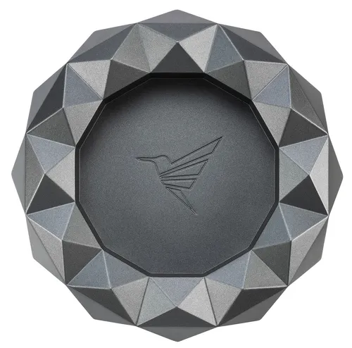 COLIBRI Quasar Zigarrenascher rund Metall 18 cm - Moderner Zigarrenascher aus Metall, ideal für Zigarren und Zigaretten. Mit einem Durchmesser von 18 cm bietet er ausreichend Platz und ist ein stilvolles Accessoire für jeden Raucher.