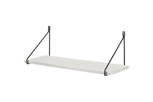 Dolle Wandregal Filo 80 x 20 cm weiß/schwarz Wandregal