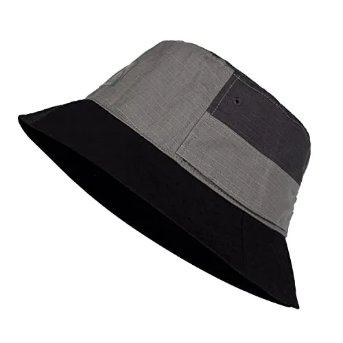 Buff Sun Bucket Mütze Grau Unisex Erwachsene - Hüte mit UPF 50+ UV-Schutz, verstellbare Passform und integriertes Schweißband für maximalen Komfort und Belüftung.