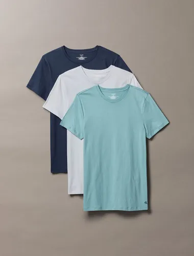 Calvin Klein Underwear T-Shirt S/S CREW NECK 3PK - 3er-Pack mit Logostickerei - Herren-Shirts, 100% Baumwolle für hohen Tragekomfort, ideal für den Alltag und Freizeit.