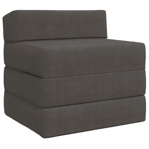 vidaXL Klappsofa Bett Dunkelgrau 200 x 70 cm