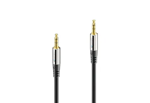sonero sonero® Premium Audiokabel 3.5mm Klinke, 3,00m, vergoldete Kontakte, Audio-Kabel