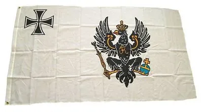 Fahne/Flagge Preußen alt NEU 90 x 150 cm Flaggen in schwarz von FahnenMax