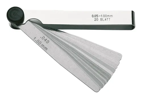 Helios Preisser Präzisions-Fühlerlehre 32Blatt 0,03 - 1 mm - 0606136