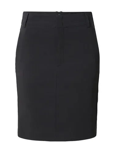 Rock Gerade Passform Schwarz - Eleganter, gerade geschnittener Rock mit mittlerer Taille und über Knielänge. Leicht zu pflegen und ideal für vielseitige Anlässe. Hergestellt aus hochwertigen Materialien für optimalen Tragekomfort.