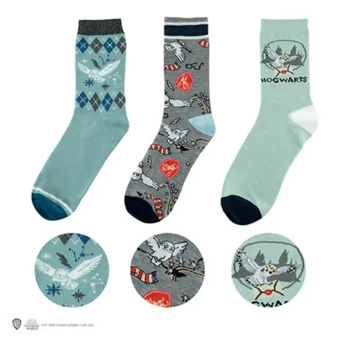 Harry Potter - Socken 3er-Pack - Hedwig