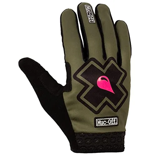Muc-Off XL MTB Gloves - Green - Fahrradbekleidung für Unisex Erwachsene, atmungsaktiv und rutschfest für optimalen Grip beim Mountainbiken.