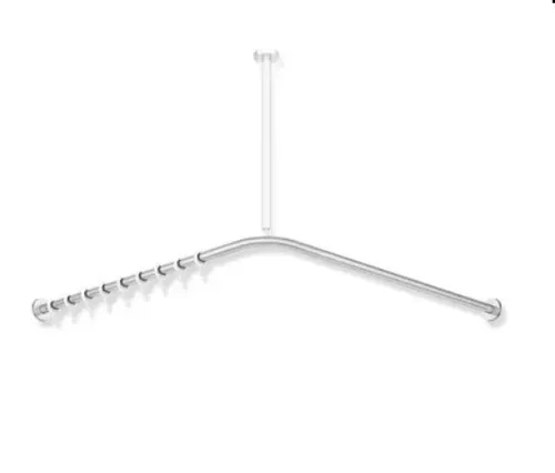 HEWI System 900 Vorhangstange für Duschwanne 120 x 120 cm von HEWI