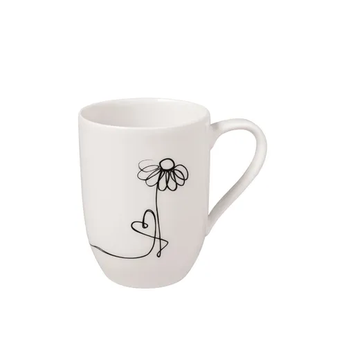 VILLEROY & BOCH Statement Lines Becher mit Henkel Family in weiß von Villeroy & Boch