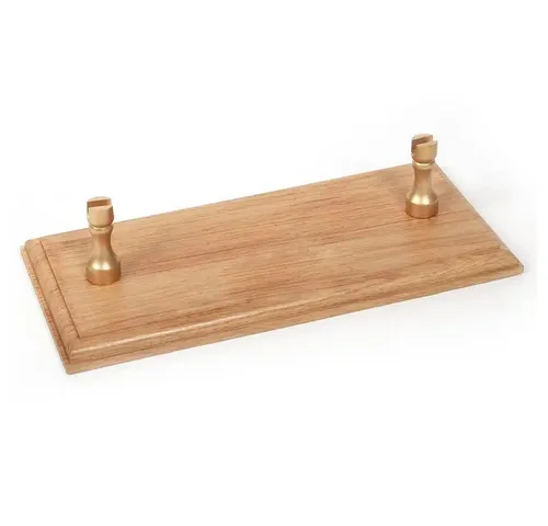 OcCre Modellbausatz Eichensockel mit Messing Säulen - Modellbau Zubehör für Schiffsmodelle, enthält alle benötigten Teile für den Aufbau und ist ideal für erfahrene Modellbauer ab 14 Jahren.