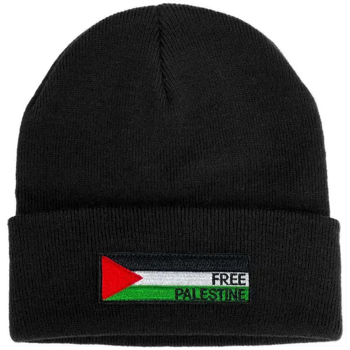 Mütze Free Palestine schwarz Beanie Freiheit für Palästina Pali Tuch Fahne Flag