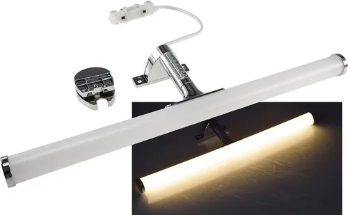 CHILITEC LED-Spiegelleuchte “Banheiro 6A“ – Elegantes Licht für Ihr Bad - Spiegelleuchte in elegantem Design, sorgt für blendfreies, warmweißes Licht (540 lm) und ist ideal für die Wand- oder Top-Montage im Badezimmer.