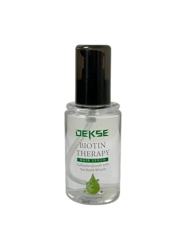 Dekse Biotin Therapy Hair Serum 100ml I Haarserum I Anti-Frizz Behandlung von trockenem, sprödem & strapaziertem Haar I Haarkur gegen Spliss & Haarbruch I Treatment für Glanz & Geschmeidigkeit