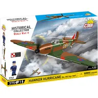 Cobi 5762 Hawker Hurricane (No.302 Sqn.RAF) - Detailgetreuer Steckbausatz des legendären Hawker Hurricane, ideal für Fahrzeuge & Transport-Enthusiasten. Hochwertiges Kunststoffmaterial für stabilen und kreativen Bau-Spaß.