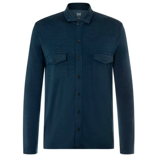 Super.Natural M Adventure Shirt blueberry (W01) M - Funktionale Wanderhemden für Herren, ideal für Alltag und Abenteuer. Das schnell trocknende Merino-Mix Material sorgt für Komfort und Langlebigkeit.