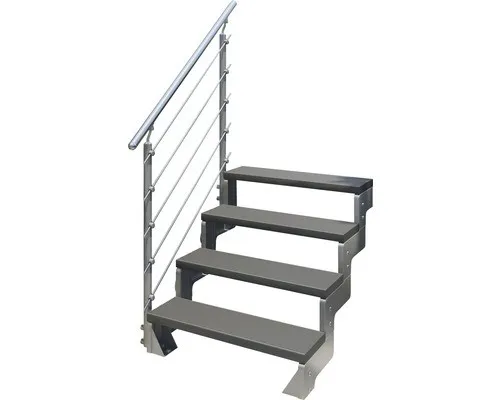 Produktbild Steiggeländer-Set 5 für Außentreppe Pertura Tallis – Ergänzungsset