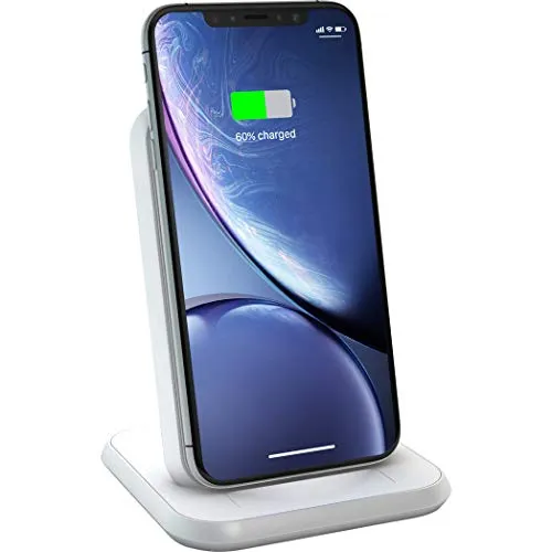 ZENS Qi-zertifizierter Aluminium Wireless Charger Weiß – Schnelles Laden bis 10 Watt