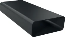 HEZ9VDSM2 Flachkanal 1000 mm Schwarz - Zubehör für effiziente Luftführung, ideal für die Installation in Wohnräumen und Gewerbe mit hochwertiger schwarzer Oberfläche.