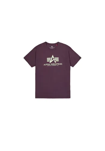 Alpha Industries Herren T-Shirt Baumwolle lila bedruckt in lila von Alpha Industries