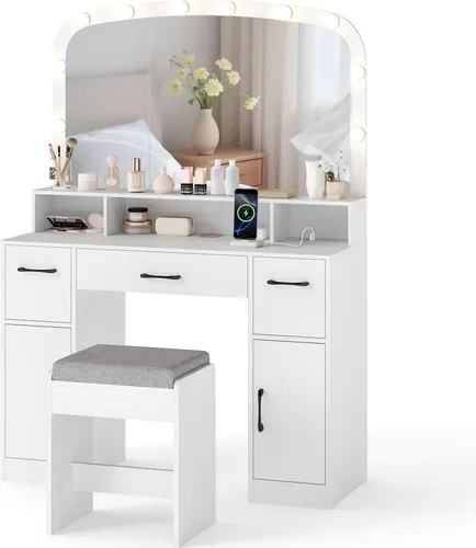 Schminktische Weiß von Costway