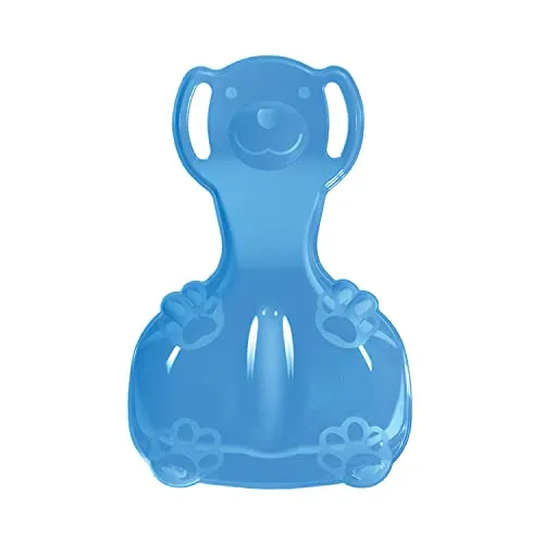 Prosperplast Polo Bear 1 Schneerutscher aus Kunststoff Schnee Poporutscher Porutscher Schneeflitzer für Kinder (Blau)