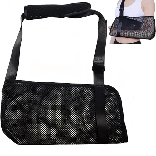 TNSOYCA Armschlinge Schulter,Einstellbar Armschlaufe Mit Atmungsaktivem Mesh für Damen und Herren,zur Verwendung bei Knochenbrüchen und Verletzungen