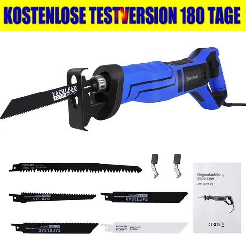 Makita DJR186ZK - Akku-Säbelsäge 18V mit Koffer, schnelles Sägen und werkzeugloser Sägeblattwechsel für präzise Arbeiten