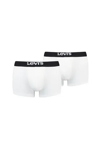 Levi's Herren Trunk Unterwäsche, Weiß/Schwarz, XL - Bequeme Herren Trunk Unterwäsche mit doppellagigem Beutel für optimale Unterstützung und perfekter Passform. Der elastische Bund sorgt für hohen Tragekomfort. Aus nachhaltigen Materialien gefertigt.
