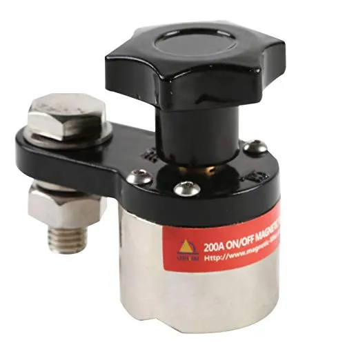 MIAOQI Magnetische Erdungszange für Maschinenschweißen 200A Einstellbares Werkzeug Magnetische Erdungsverbinder für kleine Eisen
