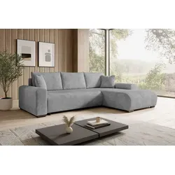 Xxxl Ecksofa Nelly, Grau, 3-Sitzer mit Schlaffunktion von storez24