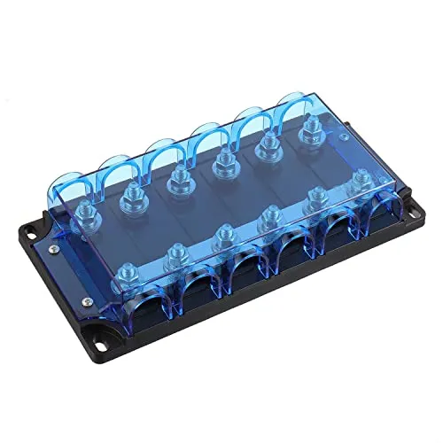 BOJACK 6-Wege ANL Sicherungshalter für ANL-Bolzensicherungen (1 Stück BANL-B6)