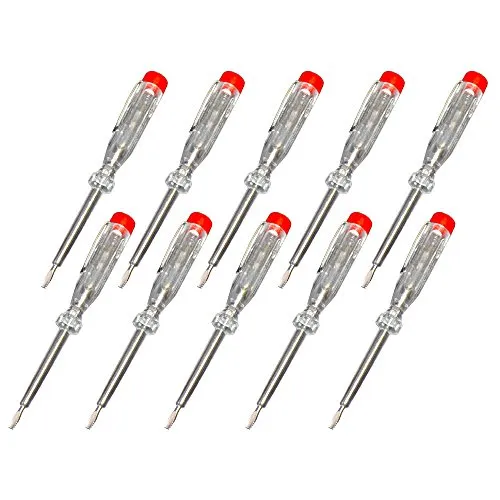 NCC-Licht 10 x Phasenprüfer 60mm Spannungsprüfer Prüfer Spannungstester 100-250V
