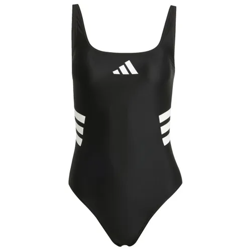 adidas 3S Badeanzug Damen - Sportlich und Chlorresistent - Kleidung für Freizeit-Schwimmerinnen; elastisches, langlebiges Material mit tiefem Carré-Ausschnitt und Logodetail für einen stylischen Look.