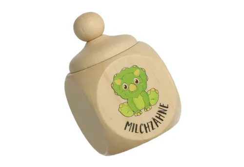 Spruchreif® Zahndose Milchzahndose aus Holz mit Schraubdeckel · Zahndose zur Aufbewahrung (1 St)