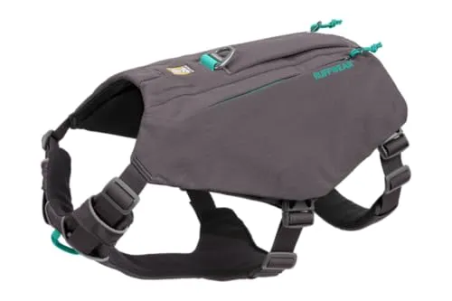 RUFFWEAR Switchbak Hundegeschirr mit Taschen - Weiteres Autozubehör für Hunde, bietet ganztägigen Komfort und Kontrolle mit integrierten Taschen für Ausflüge. Ideal für sehr kleine Hunderassen, sorgt für volle Bewegungsfreiheit und Sicherheit.