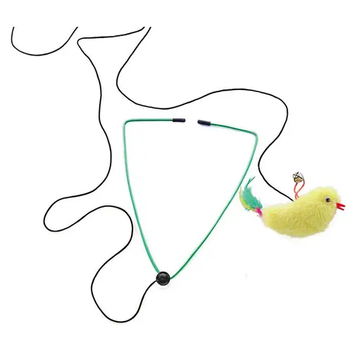 Nobby Plüschvogel Spielzeug für Katzen mit Glöckchen & Gummiband