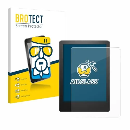 BROTECT Schutzglas für Amazon Kindle Paperwhite 2023 (11. Gen.) Schutzfolie Panzer Folie Glas Displayschutz Made in Germany [ 9H, Anti-Fingerprint]