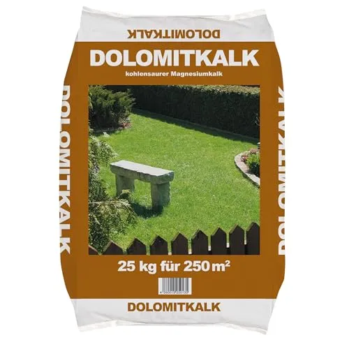 25kg Dolomitkalk, Gartenkalk, Rasenkalk, Düngekalk, hept den pH-Wert, gegen Moos im Rasen 1 x