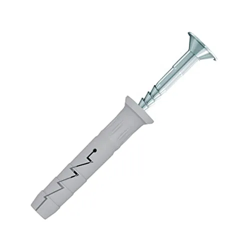 M8Schlagdübel, Nageldübel, 8x140mm, Senkdübel 4.9x145mm, Nagelschraube, Wanddübel zum Nageln mit Senkkopf Phillips für Beton, Stein, Ziegel, Hohlblock (100 Stück)