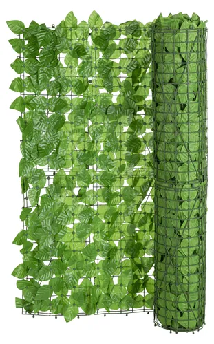 Spetebo Balkonsichtschutz Sichtschutzhecke Blätterwand 300 x 100 cm - Attraktive Blätter-Optik für Ihren Balkon oder Zaun. Der Sichtschutz ist wetterfest, langlebig und sorgt für Privatsphäre im Freien.