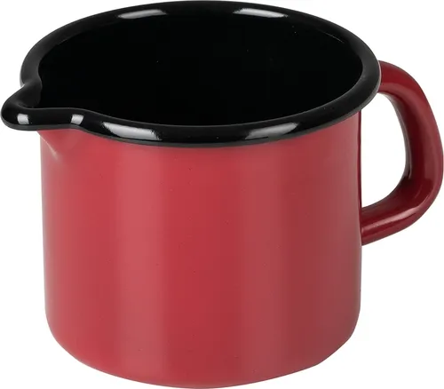 RIESS Milchtopf 0,5 Liter Ø9cm rot Emaille von Riess