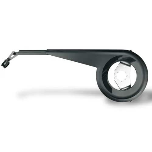 SKS GERMANY CHAINBOW 158 mm Kettenschutz (Fahrradkettenschutz für Nabenschaltung, mit Teleskopfunktion, max. Kettenblattdurchmesser 158 mm, max. 38 Zähne), Schwarz