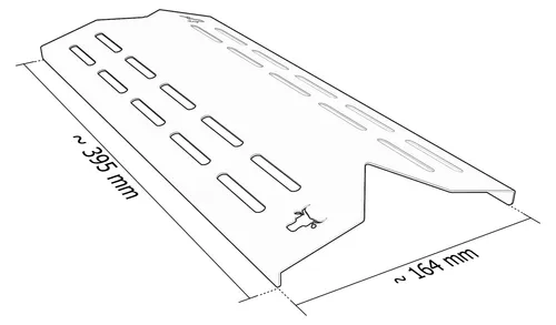 tuning-art Grillerweiterung GA25 Brennerabdeckung Set Edelstahl