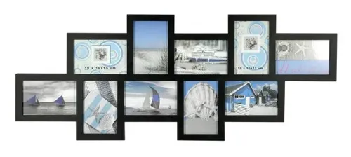 Bilderrahmen GALLERY 10 Fotos, schwarz, 80 x 38 cm  Bilderrahmen